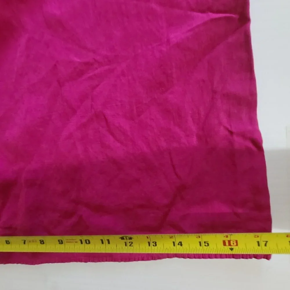 ZARA LINEN BLEND WIDE LEG PANTS FUCHSIA SIZE 4043/250